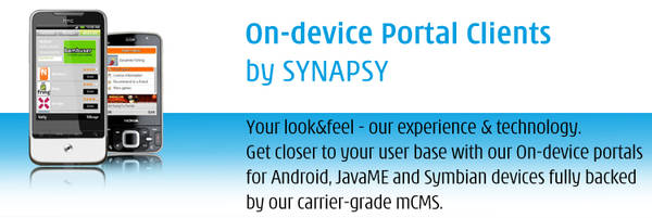 On-device Portal Clients by SYNAPSY for Android, JavaME, Symbian, Bada and Brew devices